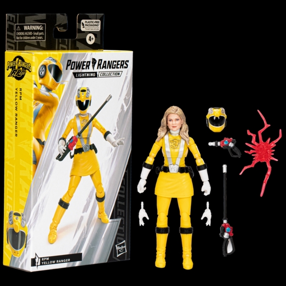Power Rangers Lightning Collection RPM Yellow Ranger Figure 🔥 MMPR - Picture 14 of 14